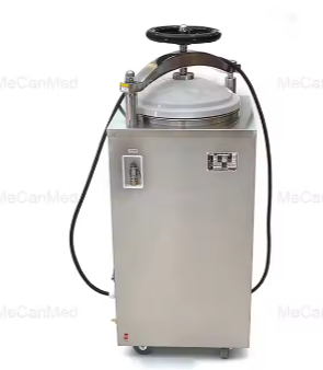 Vertical Cylindrical Pressure Steam Sterilizer Automatic High Pressure Sterilization Equipment