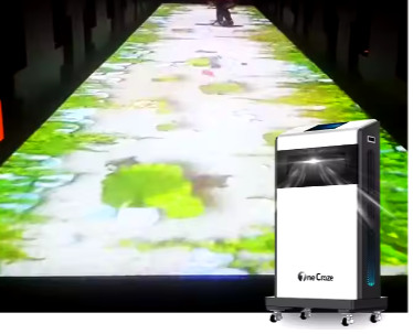 Portable Interactive Floor Projector System Display Technology Movable 3D Hologram Projector