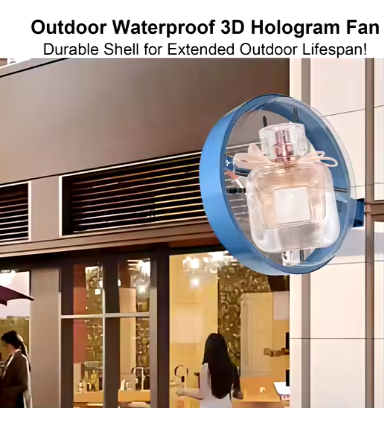 65Cm Hologram Projector 3D Dual Sides Holographic Equipment Solution Led Fan 3D Hologram Outdoor Advertising Display