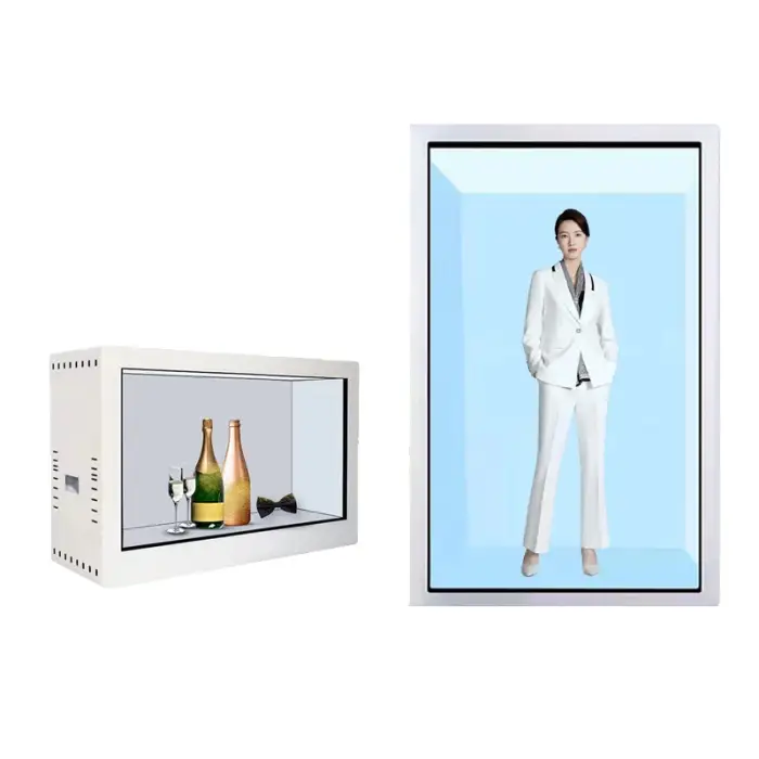 86 Inch Indoor 3D Hologram Interactive Video Touch Screen Box Transparent Holobox Display Cabinet