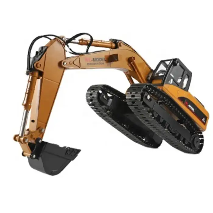 Electric Alloy Metal Digger Model Collection R C Truck Smoke Sound Big Remote Control Excavator