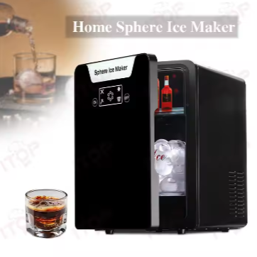 Simple Touch Display Commercial Home Automatic Smart Countertop Ice Making Machine Small Mini Portable Sphere Ice Maker Machine