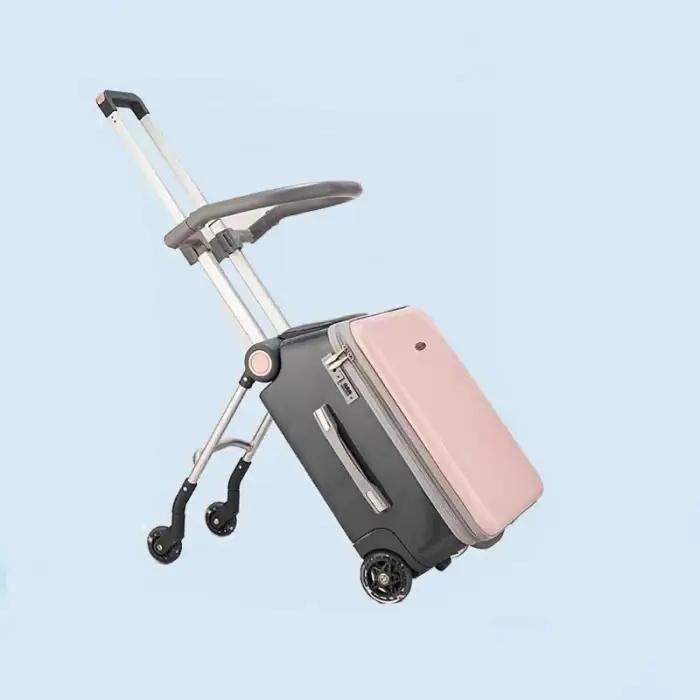 Kids Suitcase Large Storage Capacity Gadget Two in One Stroller Travel Case Safe Material Gadget Kids Stroller