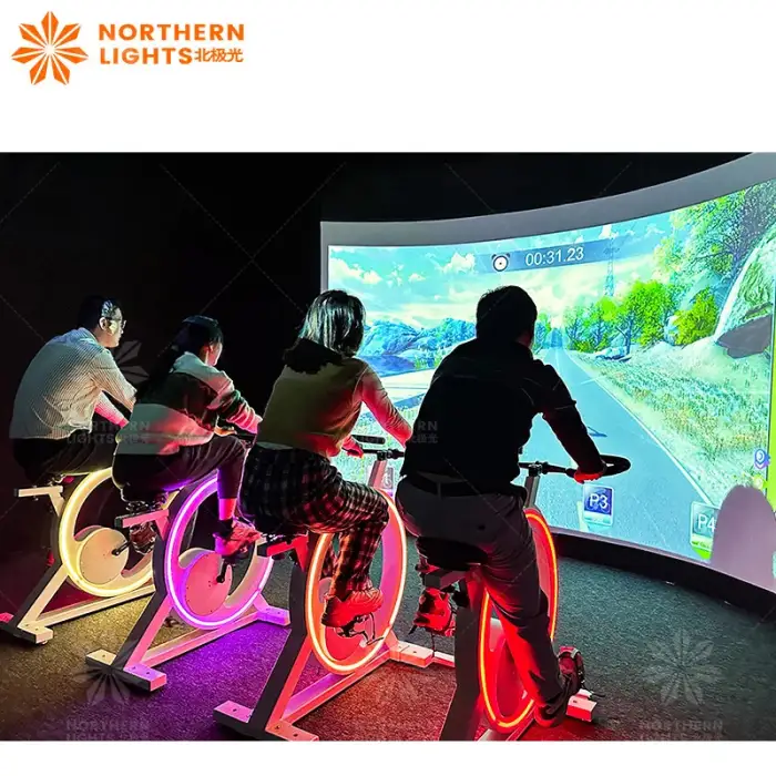 Bicycle AR Dynamic Bicycle Racing Game Interactive Projection Sports Entertainment Game for Projection Park