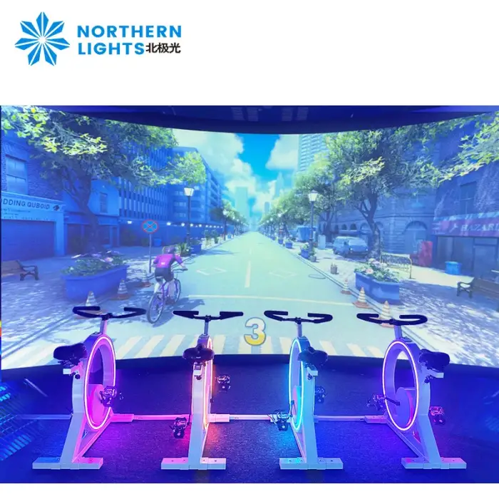 Bicycle AR Dynamic Bicycle Racing Game Interactive Projection Sports Entertainment Game for Projection Park