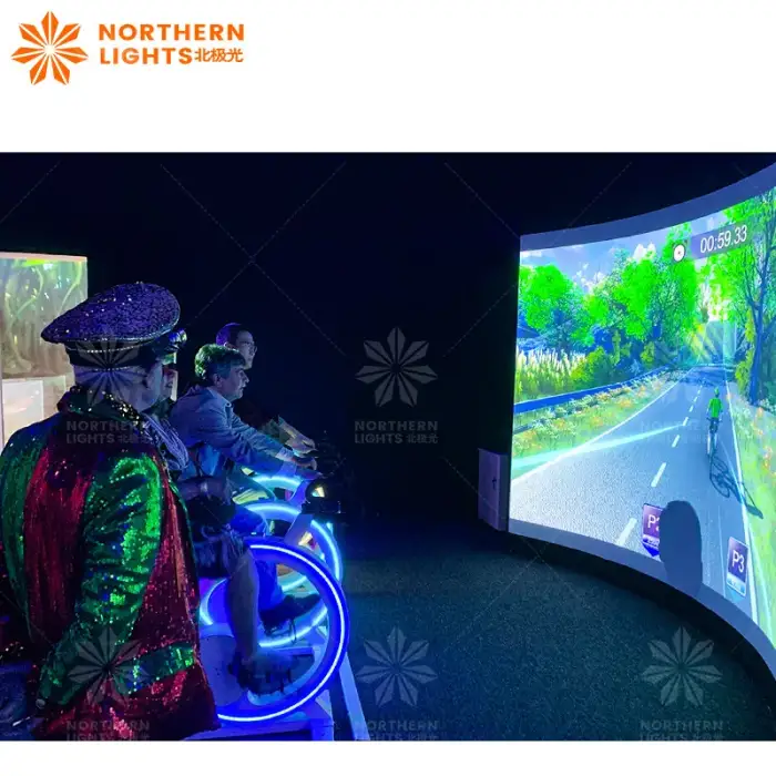 Bicycle AR Dynamic Bicycle Racing Game Interactive Projection Sports Entertainment Game for Projection Park