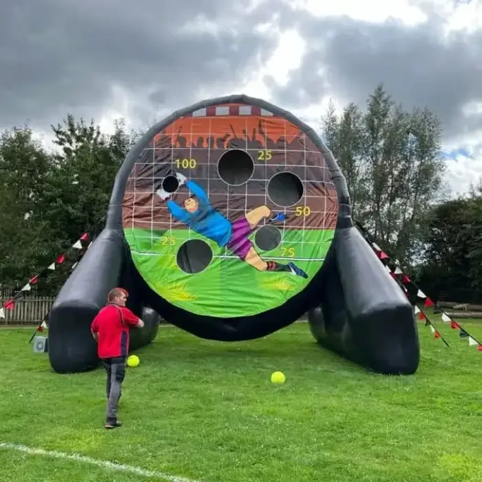 Multi Sports Range Inflatables Shooting Carnival Interactive Football Games