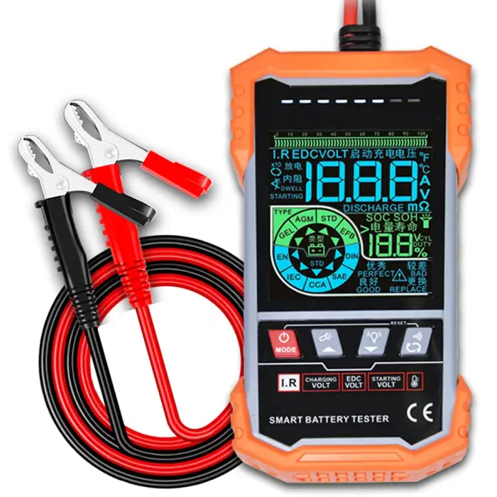 i-Pook PK59A 12V/24V Lead Acid CCA Vehicle Analyzer Automotive Battery Load Tester