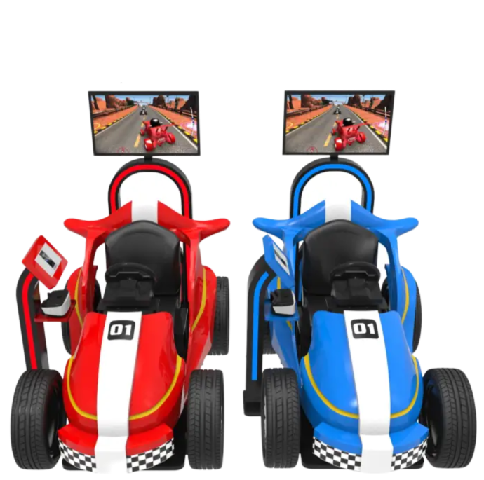 Kids Immersive 9D Virtual Reality Racing F1 Simulator 9D VR Kids Car Super Racing Simulator Ride Games for Amusement Park