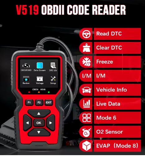 Full OBDII Function Car Scanner V519 Auto Diagnostic Tool ELM327 OBD 2 OBD11 OBD2 Car Diagnostic Tools