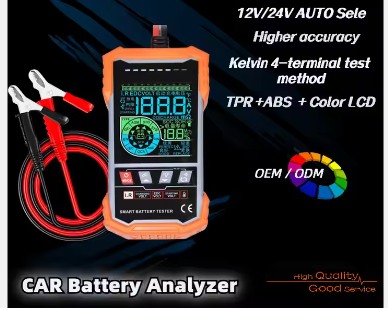 i-Pook PK59A 12V/24V Lead Acid CCA Vehicle Analyzer Automotive Battery Load Tester