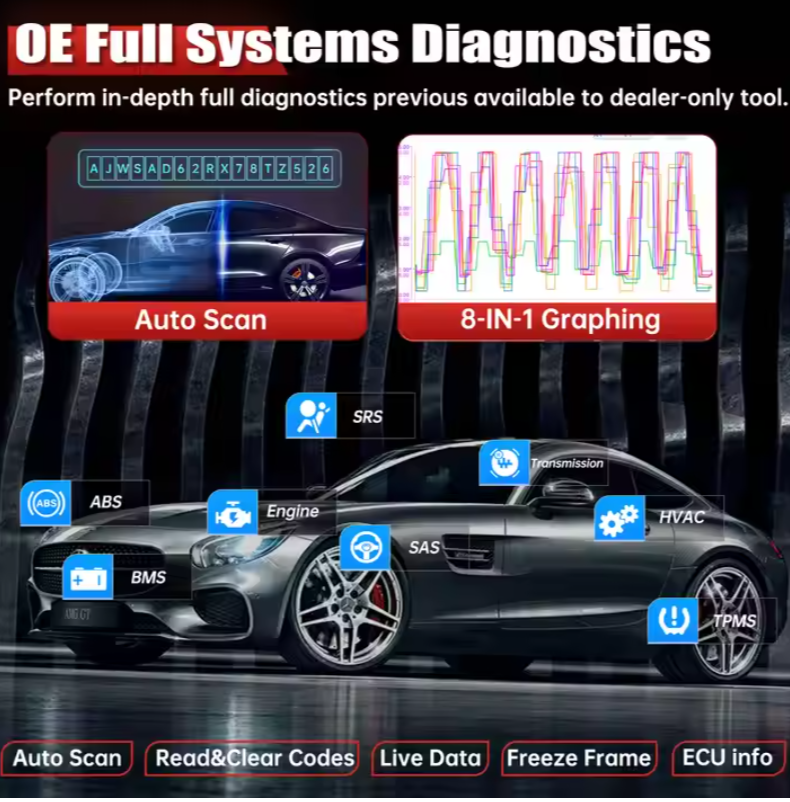 XTOOL D8S OBD2 Scanner Diagnostic Machine for Cars with Topology Scan Bi-Directional Control Car Diagnostic Tool