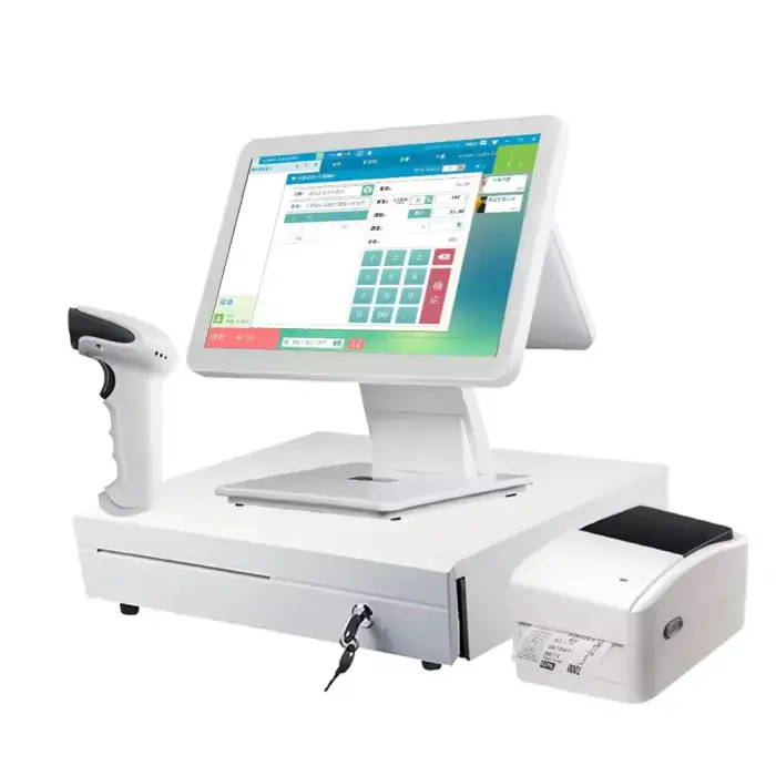 15.6inch Touch Screen POS All in One Point of System For Supermarket Restaurant