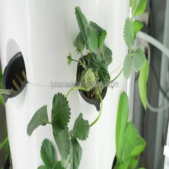 Leafy Vegetable Hydroponic Tower Growing Systems Home Vertical Garden Tower with Led Light