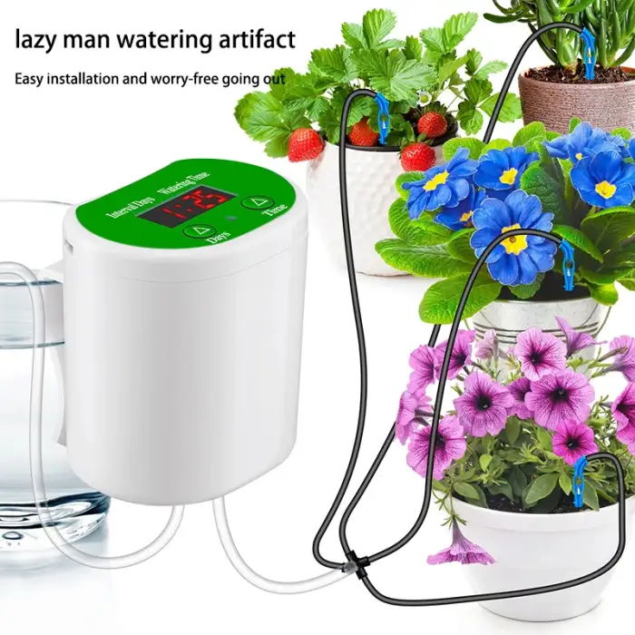 Smart Planter Balcony Garden Potted Plant Charging Domestic Automatic Planter Watering Machine Mini Size Home Grow