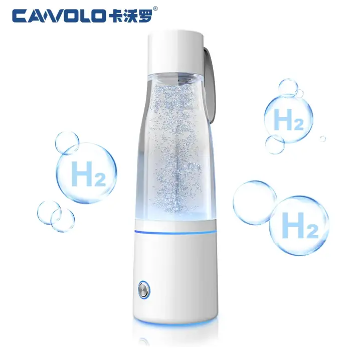 Anlewo Hydrogen Water Bottle Generator With SPE/PEM Tech - 5000PPB H2, 6-Hour Retention, Portable Ionizer