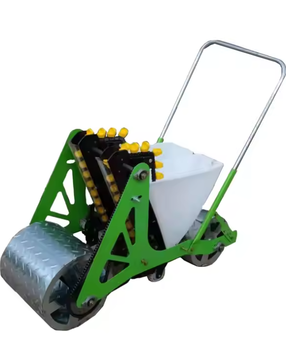 Hand Push Manual Farm Garlic Planter Garlic Sowing Machine