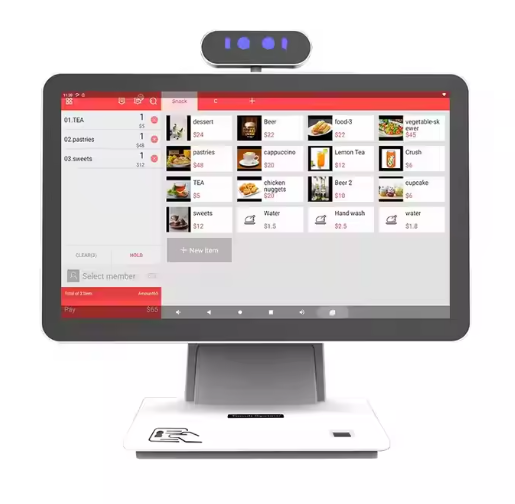 15.6inch Touch Screen POS All in One Point of System For Supermarket Restaurant