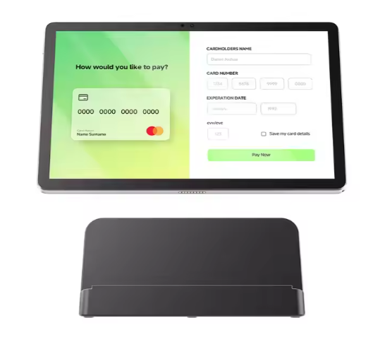 11 Inch Android NFC Donation Smart Screen Tablet POS Charging Station Tap to Pay NFC