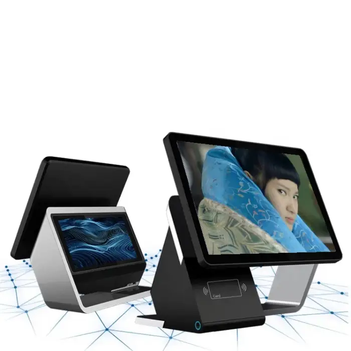 Dual Screen Capacitive Touch Screen All In One POS System Cash Register