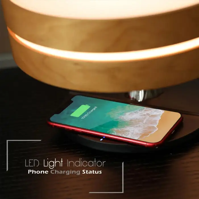 Wireless Charger and Bluetooth Speaker for Smart Home Decor