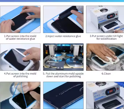 Cellphones Glass Repair Polishing Machine Scratch Removal Mobile Phone Screen Polish Machine