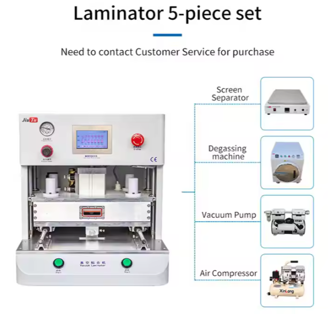 OCA LCD Glass 16 inch Press Laminating Mobile Phone Repair Equipment Machine Vacuum Laminator