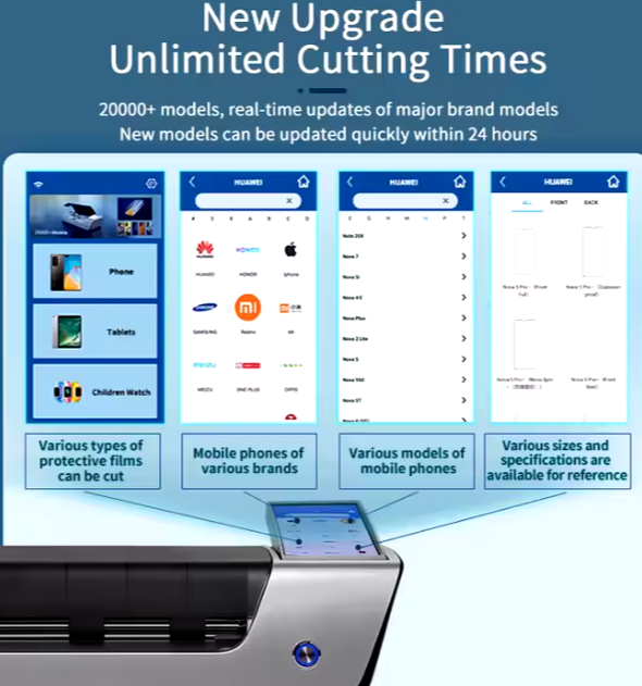 TPU Hydrogel Film Cutting Screen Protector Cutting Machine For Any Mobile Phone