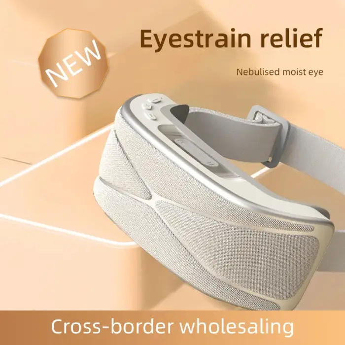 Hot Compress Eye Mask Vibrating Ems Eye Massager Relaxing Eye Care Device