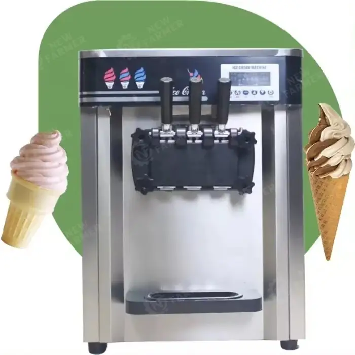 Efficient Cooling Healthy No Addition Delicate And Silky Taste Smart Touch Ice Cream Machine