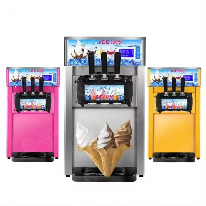 Efficient Cooling Healthy No Addition Delicate And Silky Taste Smart Touch Ice Cream Machine