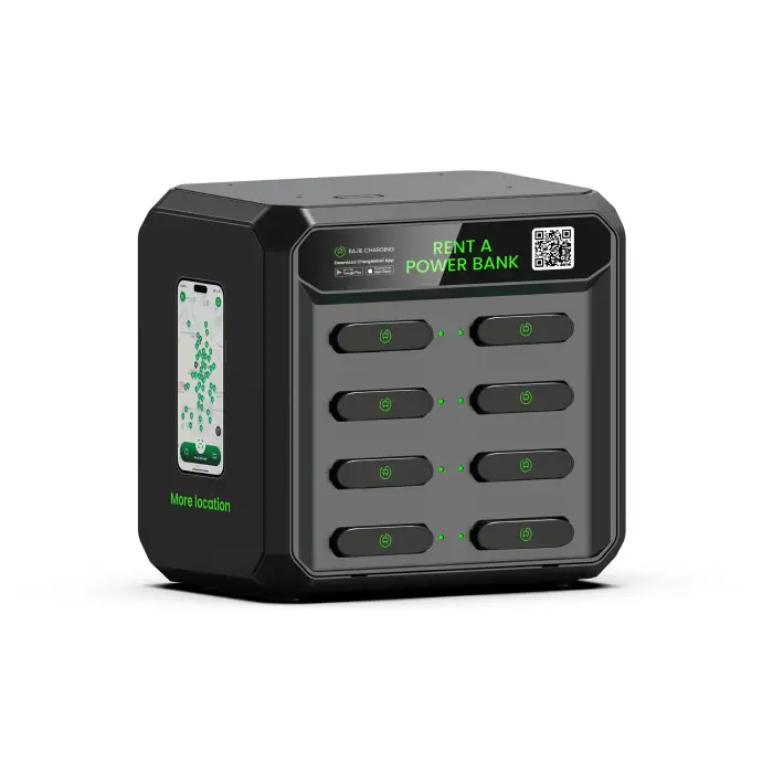 8-Slots Sharing Power Bank Renting Station