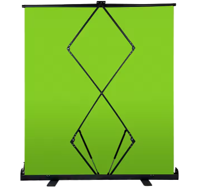 Green Screen Collapsible Chroma Key Backdrop Wrinkle Resistant Fabric Ultra Quick Setup