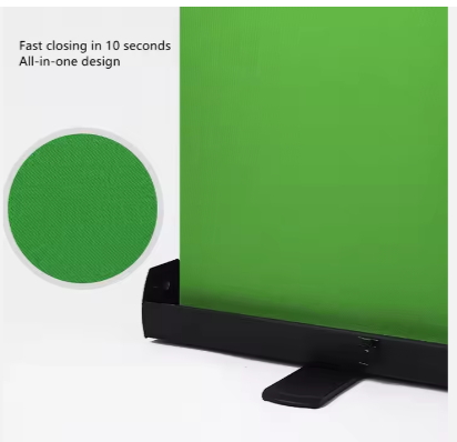 Green Screen Collapsible Chroma Key Backdrop Wrinkle Resistant Fabric Ultra Quick Setup