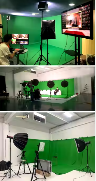 150x200cm Portable Green Screen with Live Green Screen Portable Stand Quick Installation