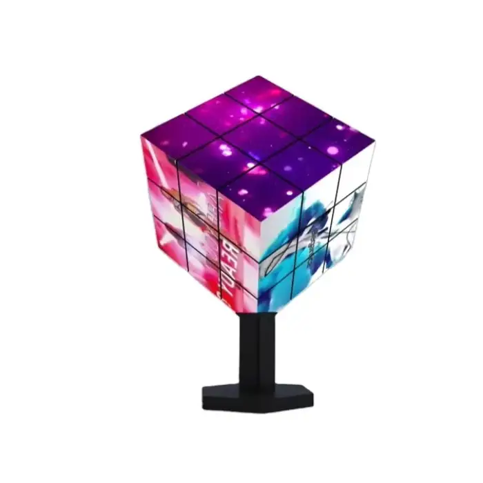 P2.5 Indoor Creative Advertising Cube 5 Sided  Led 320*320mm  Cube Display Full Color Led Display