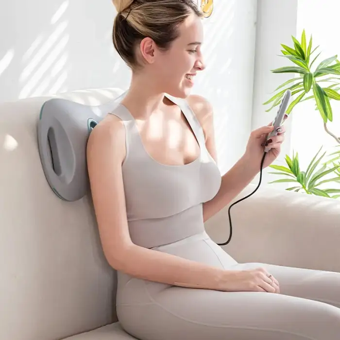 Electric Airbags Power Upgrade Back Massager with 2 Massage Heads for Dynamic Lumbar Traction