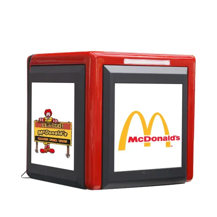 Motorcycle LED Rear Boxes Takeout Takeaway Food LED Delivery Boxes Advertising LED Display