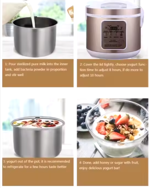 AZK115-1 Stainless Steel Yogurt Maker