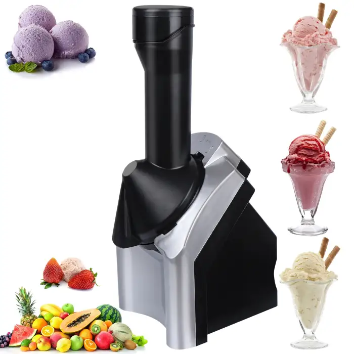 Vegan Non-Dairy Frozen Fruit Soft Serve Dessert Maker Household Automatic Fruit Ice Cream Machine