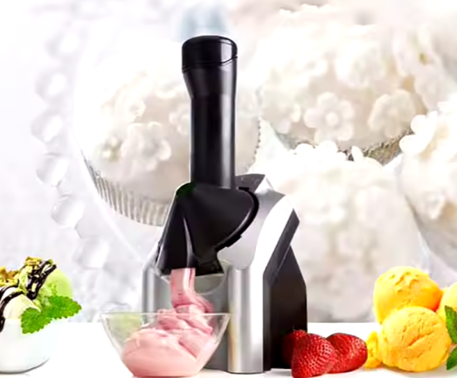 Vegan Non-Dairy Frozen Fruit Soft Serve Dessert Maker Household Automatic Fruit Ice Cream Machine