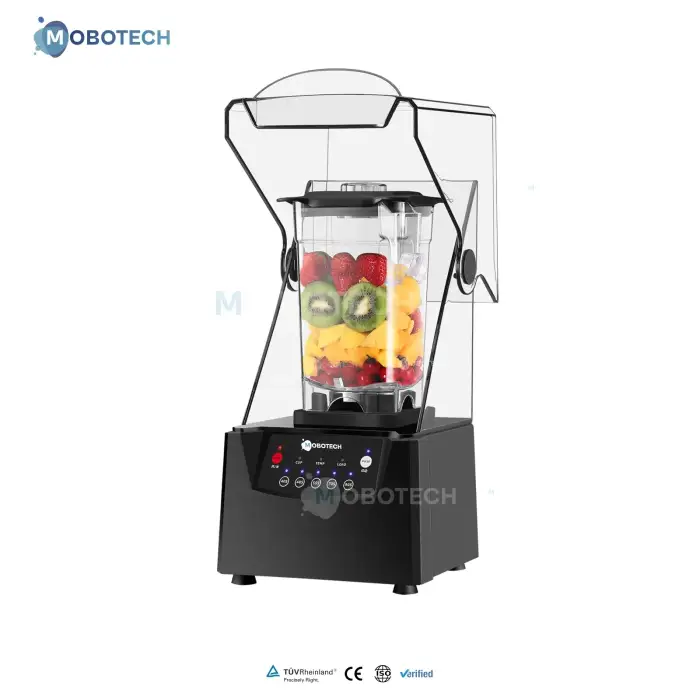 Quiet Professional Hooded Smoothie Machine Bubble tea Fruit Juicers Maker Commercial Nutri with Crushing Blender Juicer