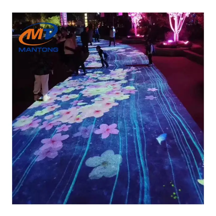 Outdoor Lighting Digital Interactive Floor Projector Ground/Floor Interactive Projection Mapping Advertisement