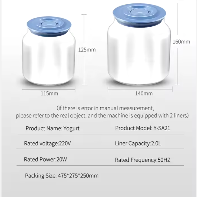 Homemade Smart Automatic Stainless Steel Temperature Controller Yogurt Maker Machine Italy