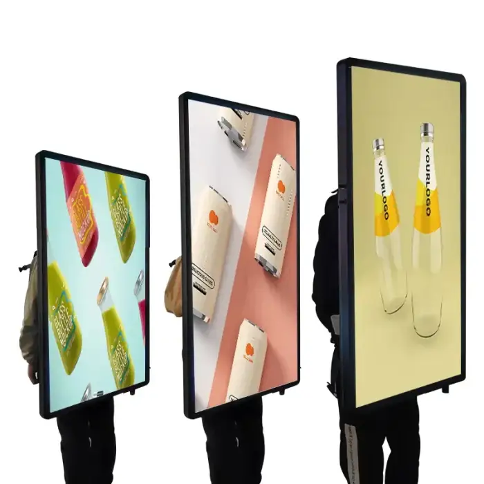 Movable Billboard Advertising Billboard walking Advertising Backpack LCD Advertising Display