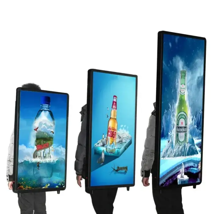 Movable Billboard Advertising Billboard walking Advertising Backpack LCD Advertising Display