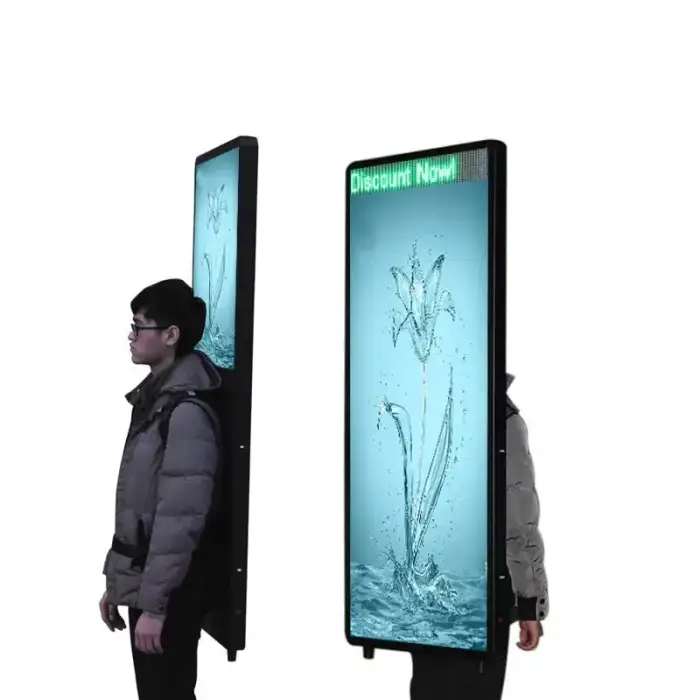 Movable Billboard Advertising Billboard walking Advertising Backpack LCD Advertising Display