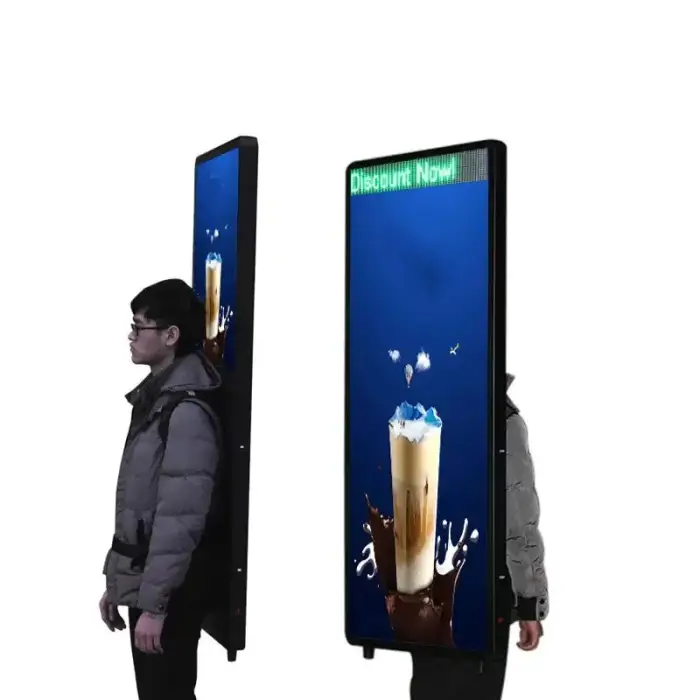 Movable Billboard Advertising Billboard walking Advertising Backpack LCD Advertising Display