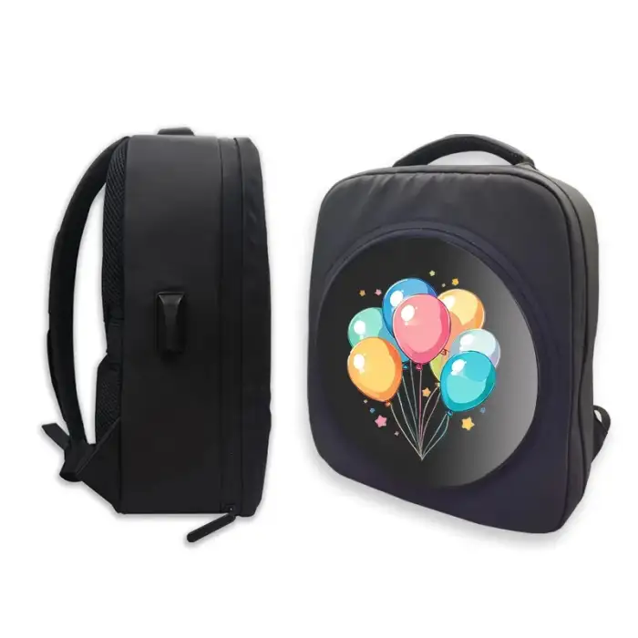 3D Advertising LED Screen Display Backpack Holographic Machine Shoulder Bag with 30cm Panel 3D Hologram Projector Fan