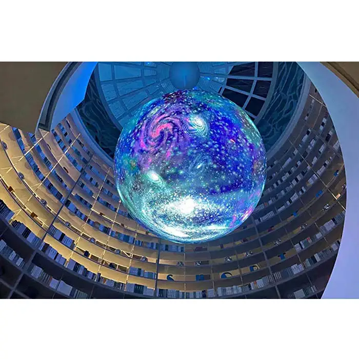 Round Sphere Creative LED Display Circular advertising indoor P5 customized size Screen Spherical Led Billboard Display